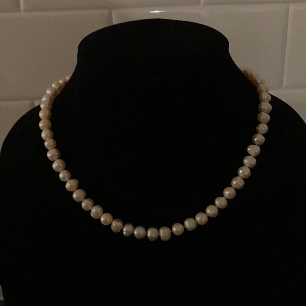 New Handmade Cultured freshwater pearl necklace